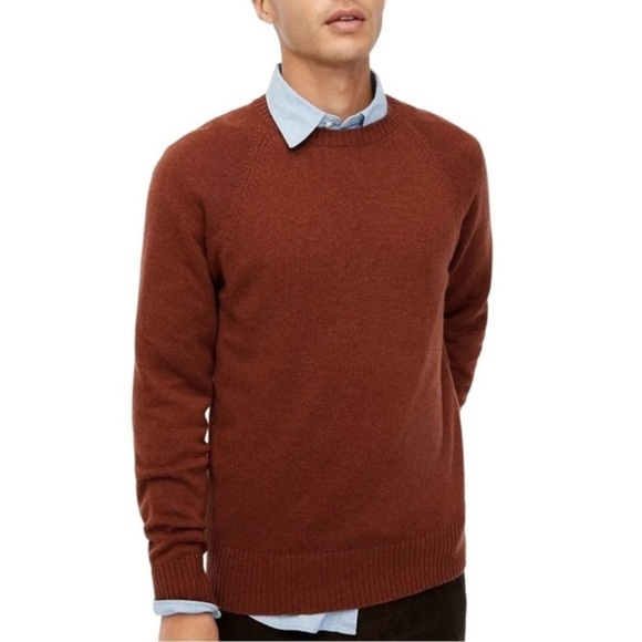NWT J. CREW FACTORY WOOL BLEND CREW NECK SWEATER SIZE LARGE - Picture 1 of 12